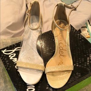 Sam Edelman Patti gold sz 6 heels